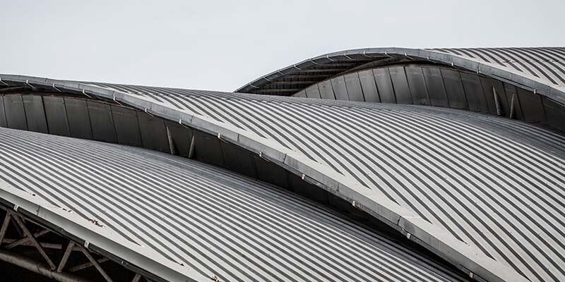 curved metal roof