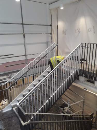 moorgate- stair repair in progress